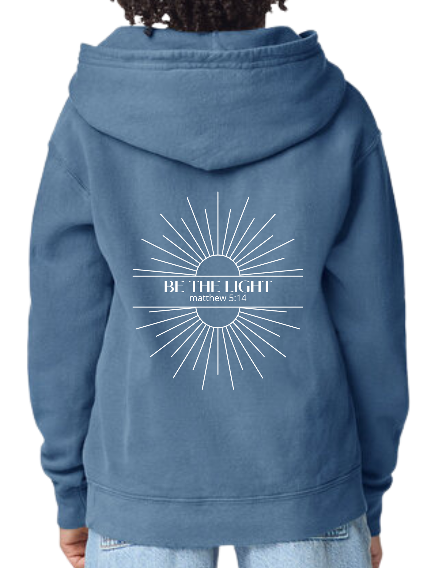 BE THE LIGHT - Youth Hooded Sweatshirt