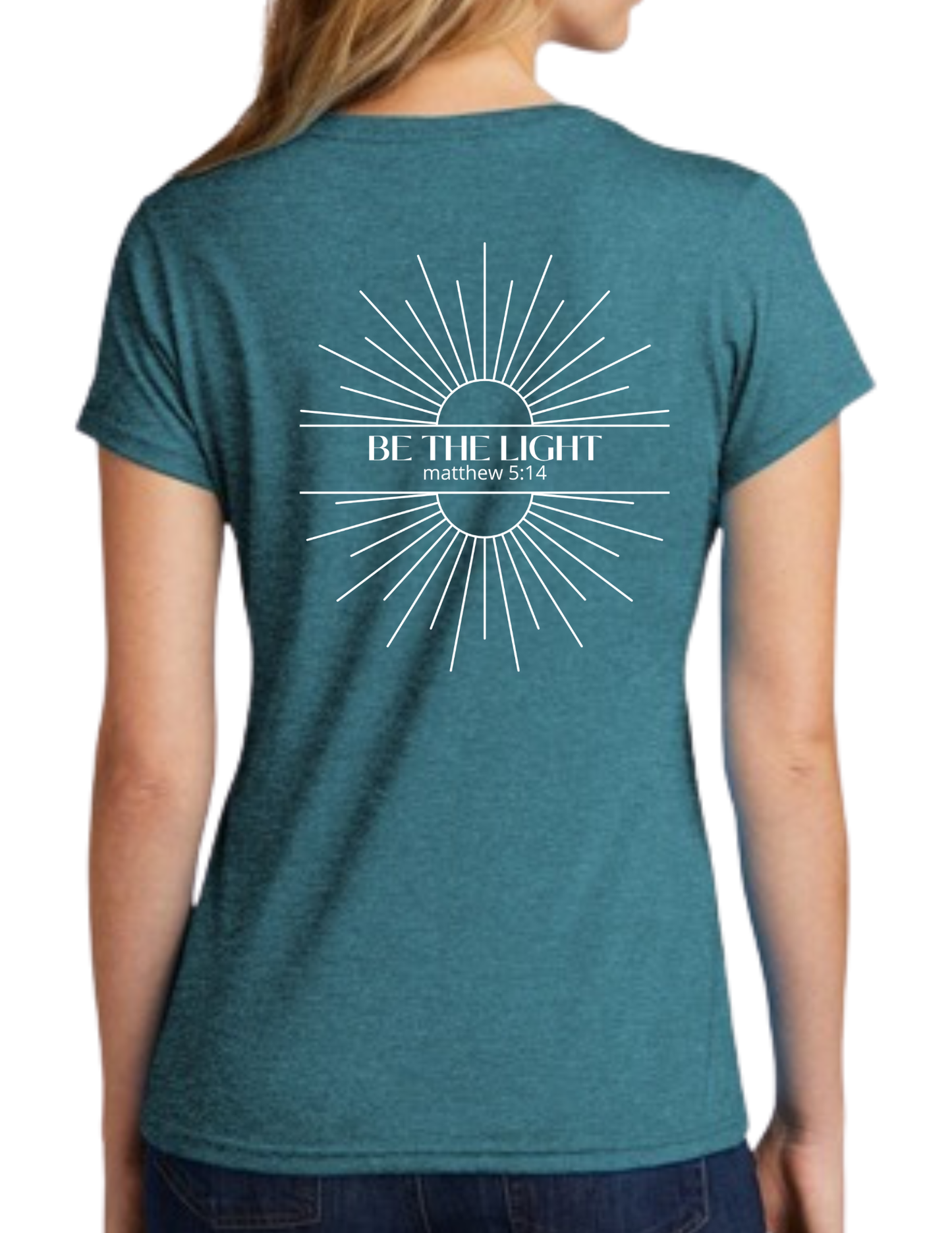 BE THE LIGHT - Adult V-neck