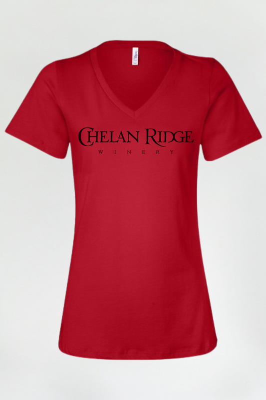 Chelan Ridge Winery V-Neck Red