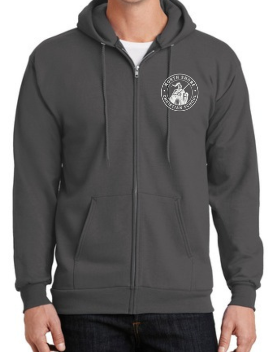 EQUIPPED WITH THE ARMOR OF GOD - Adult Full Zip Hooded Sweatshirt
